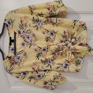 Floral Tied Blouse